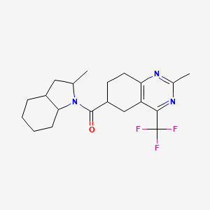 (2-Methyl-2,3,3a,4,5,6,7,7a-octahydroindol-1-yl)-[2-methyl-4-(trifluoromethyl)-5,6,7,8-tetrahydroquinazolin-6-yl]methanone