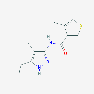 N-(5-ethyl-4-methyl-1H-pyrazol-3-yl)-4-methylthiophene-3-carboxamide