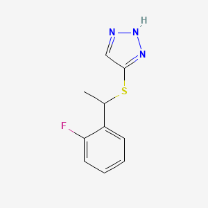 4-[1-(2-fluorophenyl)ethylsulfanyl]-2H-triazole