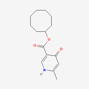 molecular formula C15H21NO3 B7608327 cyclooctyl 6-methyl-4-oxo-1H-pyridine-3-carboxylate 