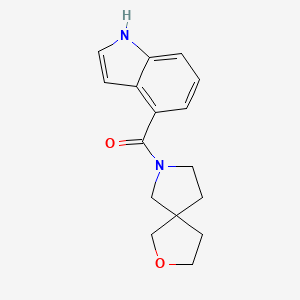 1H-indol-4-yl(2-oxa-7-azaspiro[4.4]nonan-7-yl)methanone