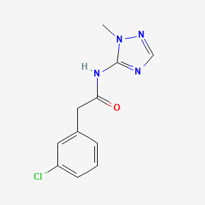 2-(3-chlorophenyl)-N-(2-methyl-1,2,4-triazol-3-yl)acetamide