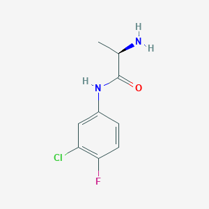 (2R)-2-amino-N-(3-chloro-4-fluorophenyl)propanamide