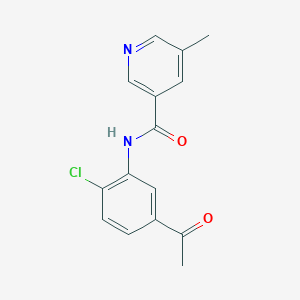 N-(5-acetyl-2-chlorophenyl)-5-methylpyridine-3-carboxamide