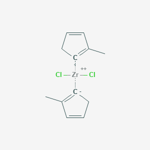 molecular formula C12H14Cl2Zr B076084 Dichlorozirconium(2+);2-methylcyclopenta-1,3-diene CAS No. 12109-76-1