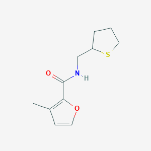 molecular formula C11H15NO2S B7608418 3-methyl-N-(thiolan-2-ylmethyl)furan-2-carboxamide 