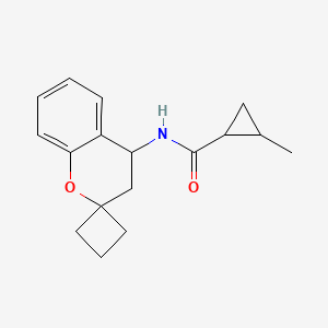 2-methyl-N-spiro[3,4-dihydrochromene-2,1'-cyclobutane]-4-ylcyclopropane-1-carboxamide