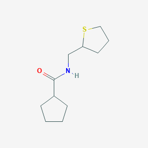 N-(thiolan-2-ylmethyl)cyclopentanecarboxamide