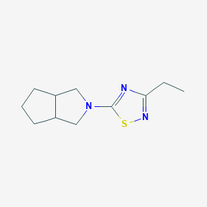 5-(3,3a,4,5,6,6a-hexahydro-1H-cyclopenta[c]pyrrol-2-yl)-3-ethyl-1,2,4-thiadiazole