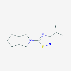 5-(3,3a,4,5,6,6a-hexahydro-1H-cyclopenta[c]pyrrol-2-yl)-3-propan-2-yl-1,2,4-thiadiazole