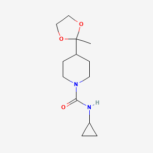 N-cyclopropyl-4-(2-methyl-1,3-dioxolan-2-yl)piperidine-1-carboxamide