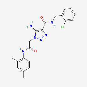 5-amino-N-(2-chlorobenzyl)-1-{2-[(2,4-dimethylphenyl)amino]-2-oxoethyl}-1H-1,2,3-triazole-4-carboxamide