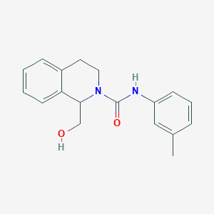 1-(hydroxymethyl)-N-(3-methylphenyl)-3,4-dihydro-1H-isoquinoline-2-carboxamide