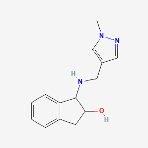 1-[(1-methylpyrazol-4-yl)methylamino]-2,3-dihydro-1H-inden-2-ol