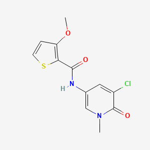 N-(5-chloro-1-methyl-6-oxopyridin-3-yl)-3-methoxythiophene-2-carboxamide