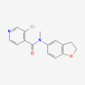 3-chloro-N-(2,3-dihydro-1-benzofuran-5-yl)-N-methylpyridine-4-carboxamide