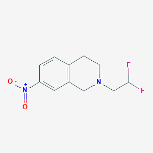 2-(2,2-difluoroethyl)-7-nitro-3,4-dihydro-1H-isoquinoline