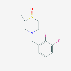 4-[(2,3-Difluorophenyl)methyl]-2,2-dimethyl-1,4-thiazinane 1-oxide