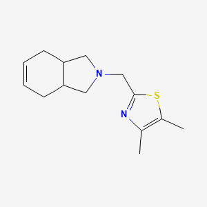 2-(1,3,3a,4,7,7a-Hexahydroisoindol-2-ylmethyl)-4,5-dimethyl-1,3-thiazole