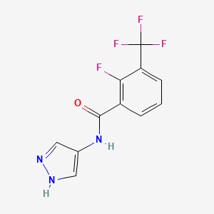 2-fluoro-N-(1H-pyrazol-4-yl)-3-(trifluoromethyl)benzamide