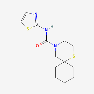 N-(1,3-thiazol-2-yl)-1-thia-4-azaspiro[5.5]undecane-4-carboxamide