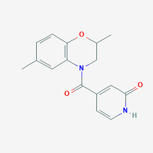 4-(2,6-dimethyl-2,3-dihydro-1,4-benzoxazine-4-carbonyl)-1H-pyridin-2-one