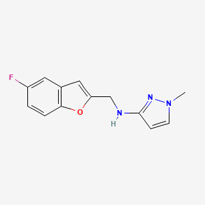 N-[(5-fluoro-1-benzofuran-2-yl)methyl]-1-methylpyrazol-3-amine