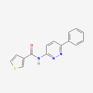 N-(6-phenylpyridazin-3-yl)thiophene-3-carboxamide