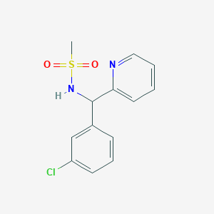 N-[(3-chlorophenyl)-pyridin-2-ylmethyl]methanesulfonamide