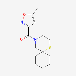 (5-Methyl-1,2-oxazol-3-yl)-(1-thia-4-azaspiro[5.5]undecan-4-yl)methanone