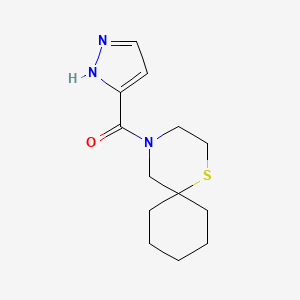 1H-pyrazol-5-yl(1-thia-4-azaspiro[5.5]undecan-4-yl)methanone