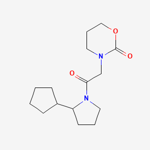 3-[2-(2-Cyclopentylpyrrolidin-1-yl)-2-oxoethyl]-1,3-oxazinan-2-one