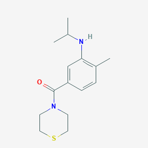 [4-Methyl-3-(propan-2-ylamino)phenyl]-thiomorpholin-4-ylmethanone