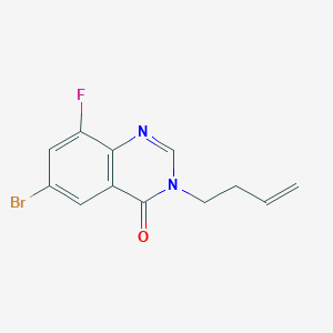 6-Bromo-3-but-3-enyl-8-fluoroquinazolin-4-one