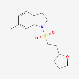 6-Methyl-1-[2-(oxolan-2-yl)ethylsulfonyl]-2,3-dihydroindole