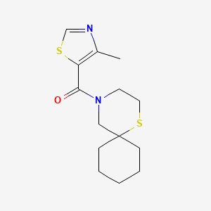 (4-Methyl-1,3-thiazol-5-yl)-(1-thia-4-azaspiro[5.5]undecan-4-yl)methanone