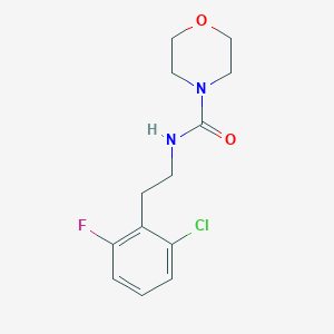 molecular formula C13H16ClFN2O2 B7608763 N-[2-(2-chloro-6-fluorophenyl)ethyl]morpholine-4-carboxamide 