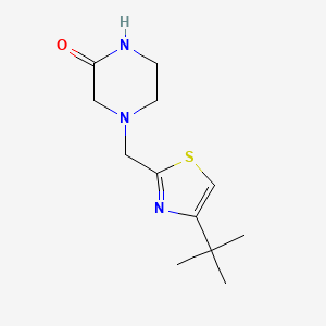 4-[(4-Tert-butyl-1,3-thiazol-2-yl)methyl]piperazin-2-one