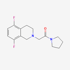 2-(5,8-difluoro-3,4-dihydro-1H-isoquinolin-2-yl)-1-pyrrolidin-1-ylethanone