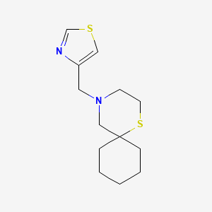 molecular formula C13H20N2S2 B7608839 4-(1,3-Thiazol-4-ylmethyl)-1-thia-4-azaspiro[5.5]undecane 