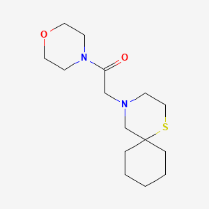 1-Morpholin-4-yl-2-(1-thia-4-azaspiro[5.5]undecan-4-yl)ethanone