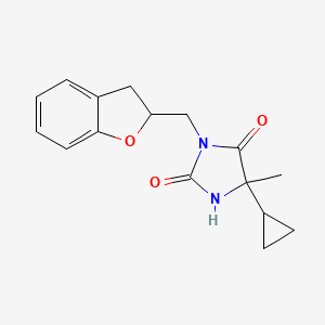 5-Cyclopropyl-3-(2,3-dihydro-1-benzofuran-2-ylmethyl)-5-methylimidazolidine-2,4-dione