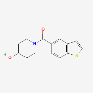 1-Benzothiophen-5-yl-(4-hydroxypiperidin-1-yl)methanone