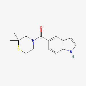 (2,2-dimethylthiomorpholin-4-yl)-(1H-indol-5-yl)methanone