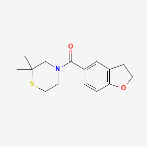 2,3-Dihydro-1-benzofuran-5-yl-(2,2-dimethylthiomorpholin-4-yl)methanone