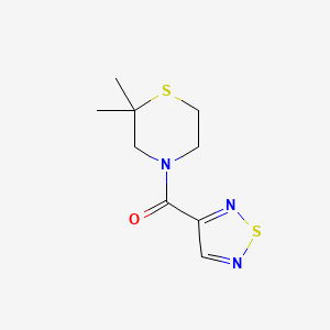 (2,2-Dimethylthiomorpholin-4-yl)-(1,2,5-thiadiazol-3-yl)methanone