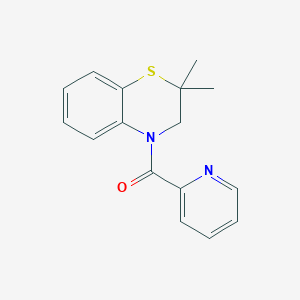 (2,2-dimethyl-3H-1,4-benzothiazin-4-yl)-pyridin-2-ylmethanone