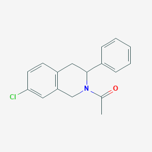 1-(7-chloro-3-phenyl-3,4-dihydro-1H-isoquinolin-2-yl)ethanone