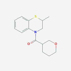 (2-Methyl-2,3-dihydro-1,4-benzothiazin-4-yl)-(oxan-3-yl)methanone