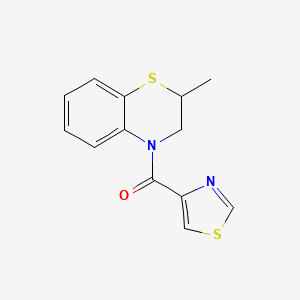 (2-Methyl-2,3-dihydro-1,4-benzothiazin-4-yl)-(1,3-thiazol-4-yl)methanone